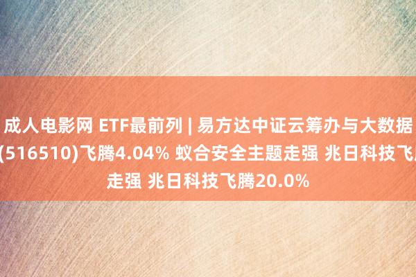 成人电影网 ETF最前列 | 易方达中证云筹办与大数据主题ETF(516510)飞腾4.04% 蚁合安全主题走强 兆日科技飞腾20.0%