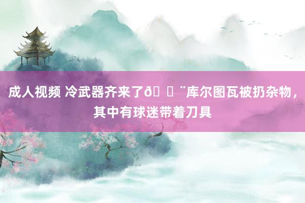 成人视频 冷武器齐来了😨库尔图瓦被扔杂物，其中有球迷带着刀具