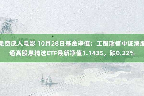 免费成人电影 10月28日基金净值：工银瑞信中证港股通高股息精选ETF最新净值1.1435，跌0.22%