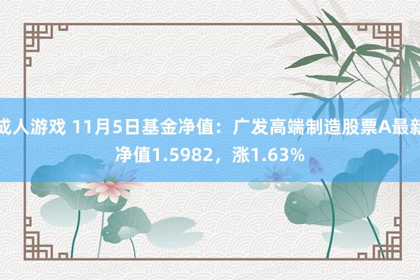 成人游戏 11月5日基金净值：广发高端制造股票A最新净值1.5982，涨1.63%