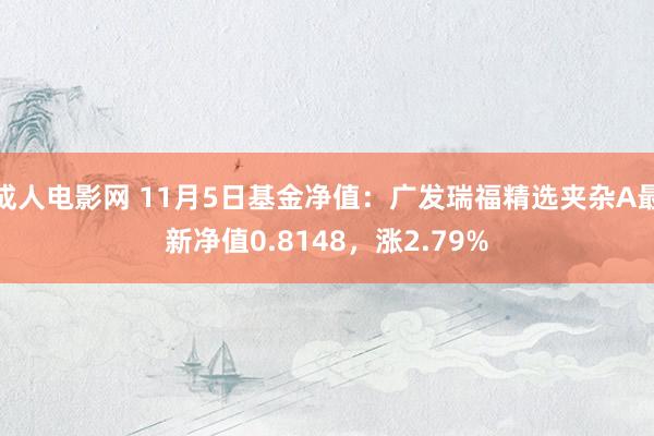 成人电影网 11月5日基金净值：广发瑞福精选夹杂A最新净值0.8148，涨2.79%