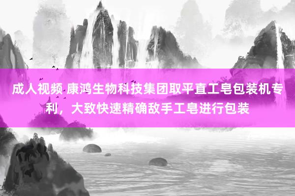 成人视频 康鸿生物科技集团取平直工皂包装机专利，大致快速精确敌手工皂进行包装