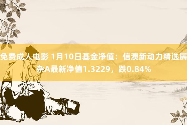 免费成人电影 1月10日基金净值：信澳新动力精选羼杂A最新净值1.3229，跌0.84%