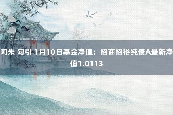 阿朱 勾引 1月10日基金净值：招商招裕纯债A最新净值1.0113